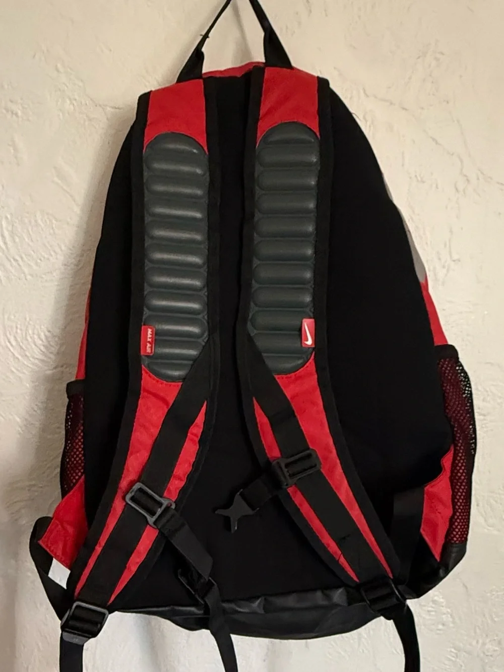 Nike Max Air Basketball Backpack Red Volt Black Large Sports Bag